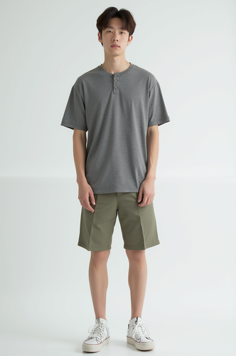 Men's Asian Gray T-Shirt