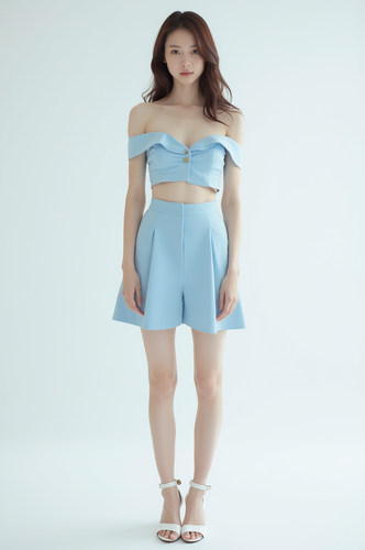 Women's Asian Sky Blue T-Shirt